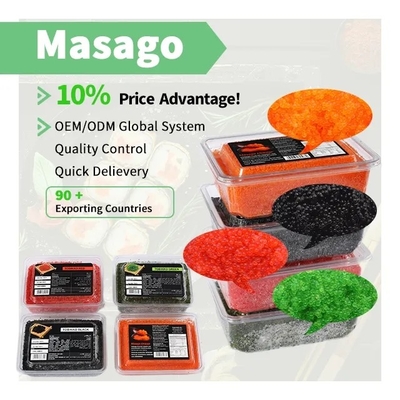 500g Capelin Roe Masago Orange สำหรับอาหารญี่ปุ่น