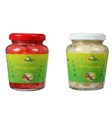 ขิงสดดองอินทรีย์ขิงหั่นบาง ๆ และสตริป 160g / Bottle