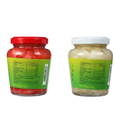 ขิงสดดองอินทรีย์ขิงหั่นบาง ๆ และสตริป 160g / Bottle