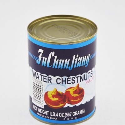 Sweet 425g 567g ผักผลไม้กระป๋องน้ำเกาลัดในน้ำเชื่อม