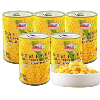 250G ผักกระป๋องแช่แข็งข้าวโพดหวานเมล็ดข้าวโพดหวาน