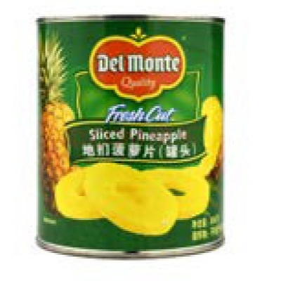 สับปะรดกระป๋องในน้ำเชื่อม ผักผลไม้กระป๋อง 567g 3kg