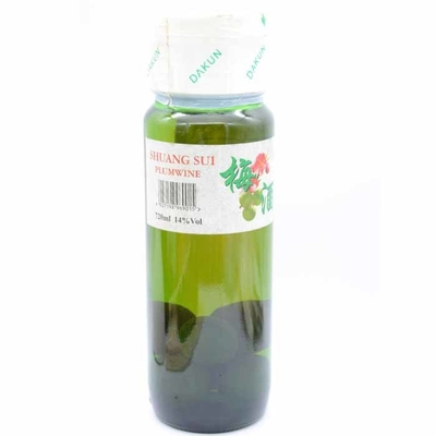 สีขาว 720ml เหล้าสาเกรสเผ็ดไวน์ญี่ปุ่น OEM ไวน์พลัมแอลกอฮอล์ต่ำ