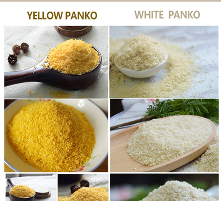 500g กระเป๋าขายปลีก Panko Bread Crumbs สีขาว 5mm Granular Size